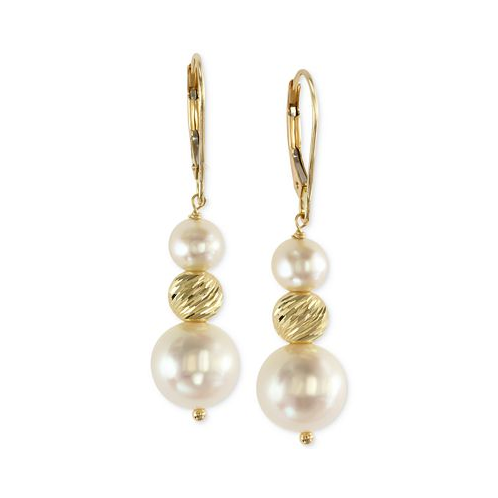 EFFY Collection EFFY Cultured Freshwater Pearl Drop Earrings in 14k Gold (5-1/2mm and 11mm)