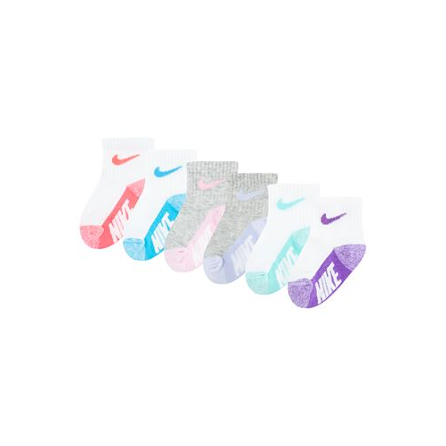 Nike Baby and Toddler Boys or Girls Multi Logo Socks Pack of 6
