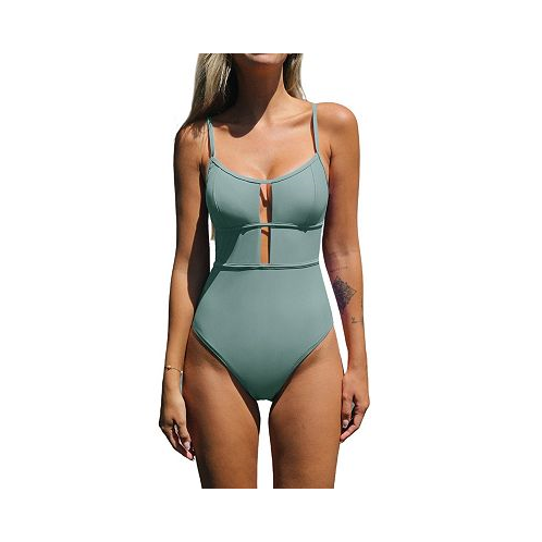 CUPSHE Womens Cutout Tie Back One Piece Swimsuit