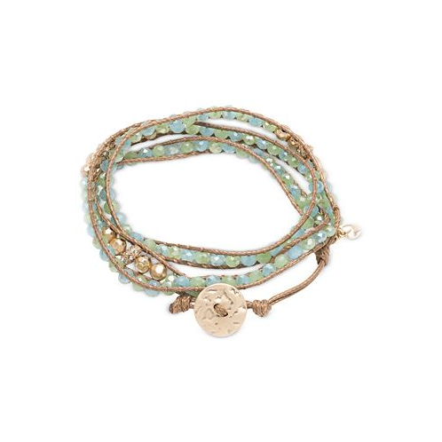 Lonna & lilly Glass Bead Wrap-Style Bracelet