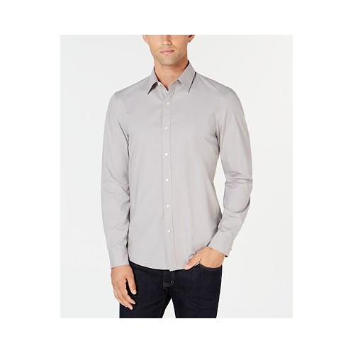Michael Kors Mens Stretch Button-Front Shirt