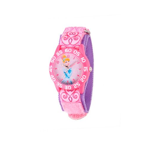 Ewatchfactory Disney Cinderella Girls Pink Plastic Time Teacher Watch