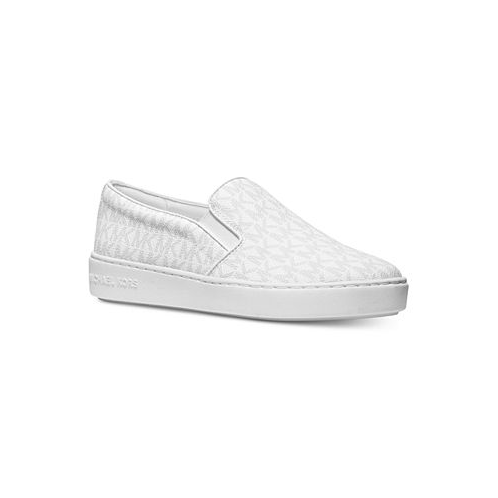 Michael Kors Womens Keaton Slip-On Logo Sneakers