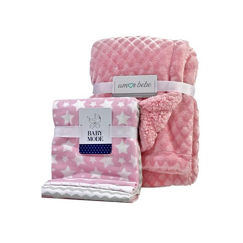 3 Stories Trading Baby Girl 5 Piece Blanket Gift Set