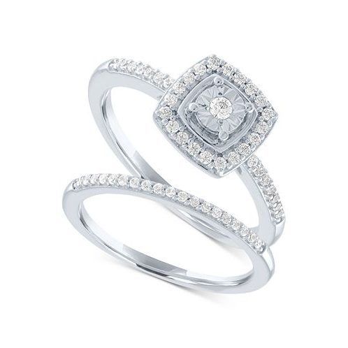 Promised Love Diamond Bridal Set (1/4 ct. t.w.) in Sterling Silver