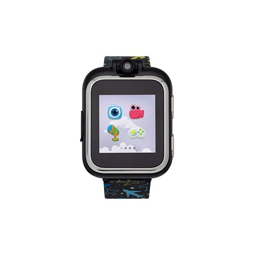 Playzoom Kids Smartwatch with Black Planes Printed Strap