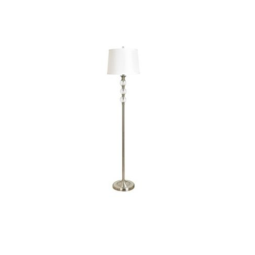 Crestview Collection 61 Metal and Crystal Floor Lamp