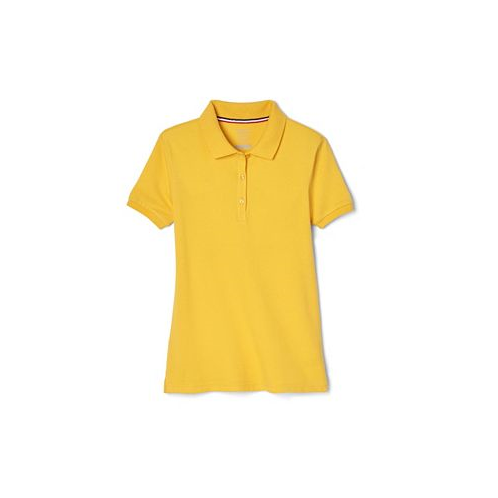 French Toast Little Girls Short Sleeve Stretch Pique Polo Shirt