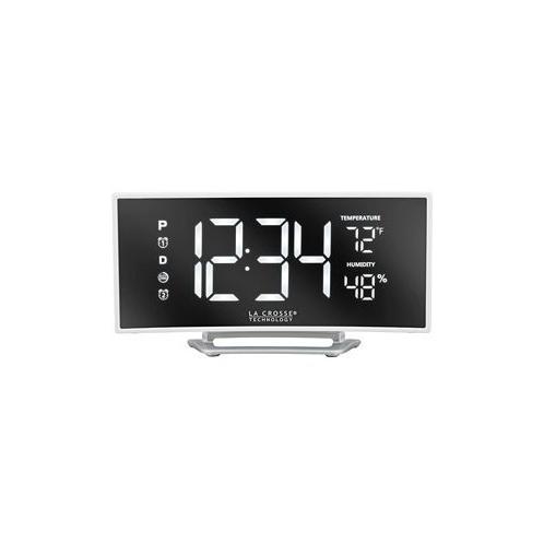 La Crosse Technology 602-249 Curved Mirror LED Alarm Clock