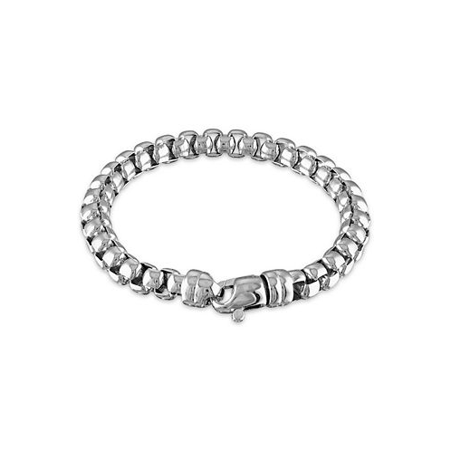 Macys Mens Box Chain (8mm) 8 1/2 Bracelet in Sterling Silver