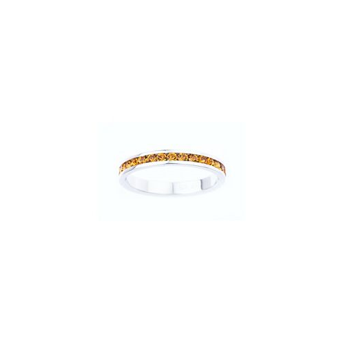 Macys Crystal Birthstone Stackable Ring in Sterling Silver