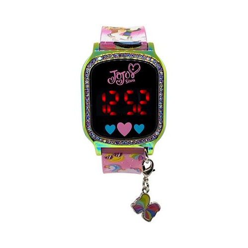 Accutime Kids Jojo Siwa Pink Silicone Strap Touchscreen Watch 36x33mm