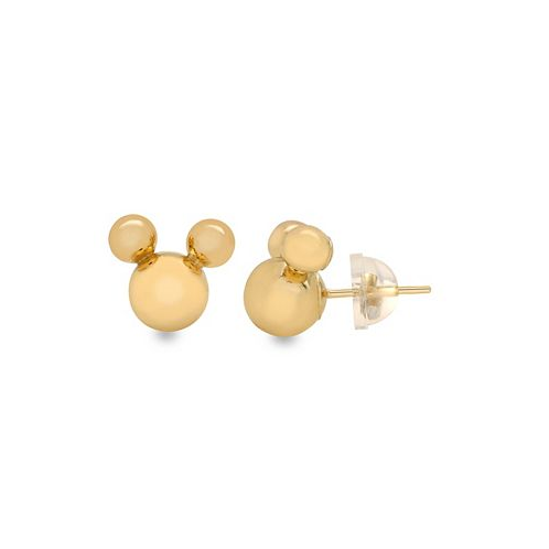 Disney Childrens Mickey Mouse Stud Earrings in 14k Gold