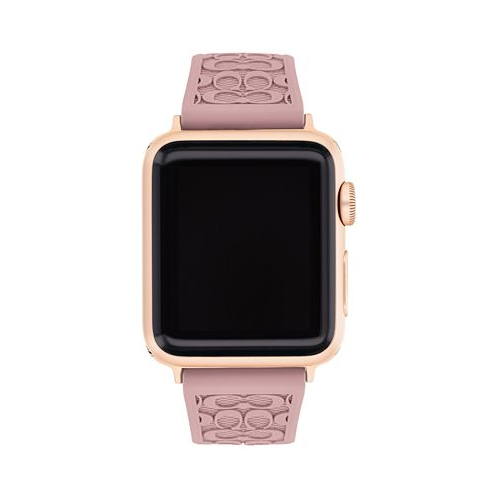 COACH Pink Rubber Apple Watch Strap 38/40/41mm