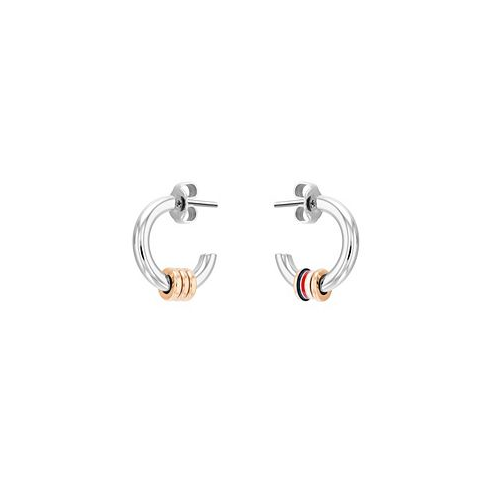 Tommy Hilfiger Womens Two-Tone Earrings