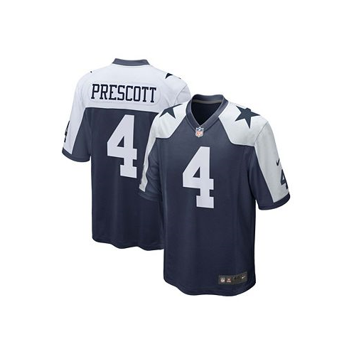 Nike Mens Dak Prescott Navy Dallas Cowboys Alternate Game Team Jersey