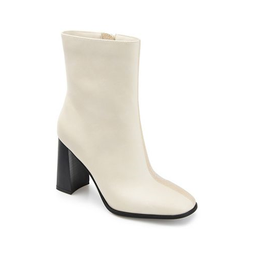 Journee Collection Womens January Two Tone Booties