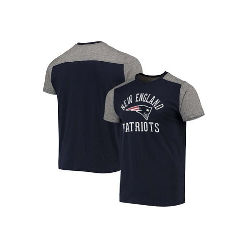 Majestic Mens Navy Gray New England Patriots Field Goal Slub T-shirt