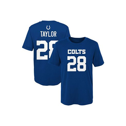 Outerstuff Big Boys Jonathan Taylor Royal Indianapolis Colts Mainliner Player Name and Number T-shirt