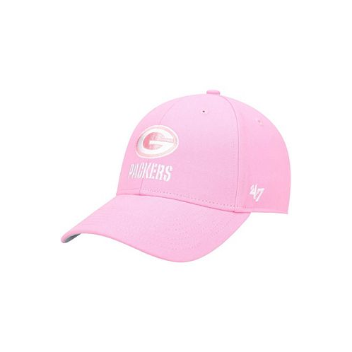 47 Brand Big Girls Pink Green Bay Packers Rose MVP Adjustable Hat
