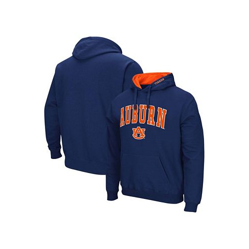 Colosseum Mens Navy Auburn Tigers Arch and Logo 3.0 Pullover Hoodie
