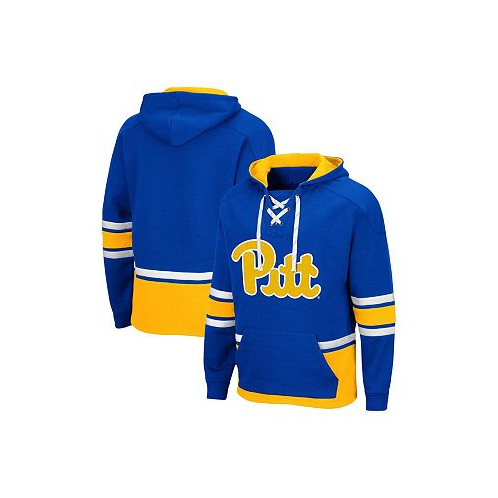 Colosseum Mens Royal Pitt Panthers Lace Up 3.0 Pullover Hoodie