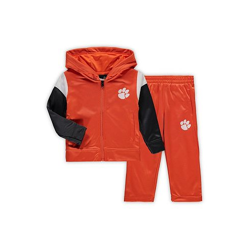 Outerstuff Toddler Boys Orange Clemson Tigers Poly Fleece Full-Zip Hoodie and Pants Set