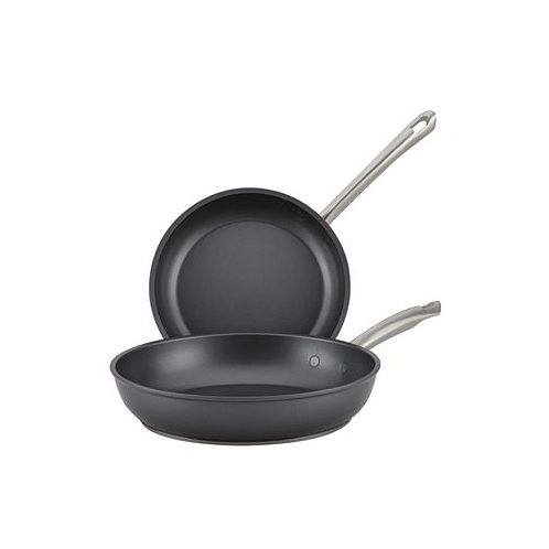 Anolon Accolade Forged Hard-Anodized Nonstick Frying Pan Set 2-Piece Moonstone