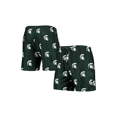 Concepts Sport Mens Green Michigan State Spartans Flagship Allover Print Jam Shorts