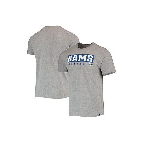 47 Brand Mens Gray Los Angeles Rams Major Super Rival T-shirt