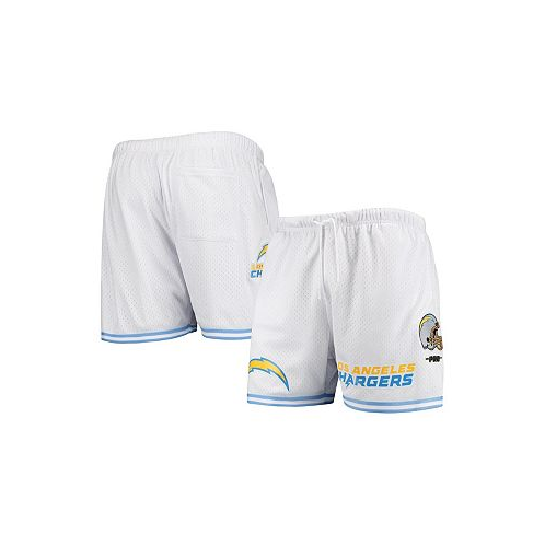 Pro Standard Mens White Los Angeles Chargers Mesh Shorts