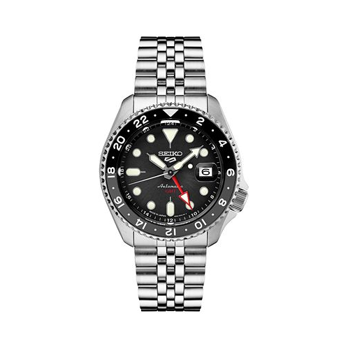 Seiko Mens Automatic 5 Sports Stainless Steel Bracelet Watch 43mm