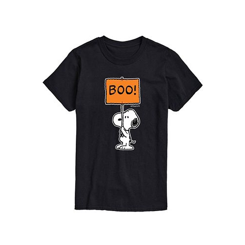 AIRWAVES Mens Peanuts Snoopy Boo Sign T-shirt
