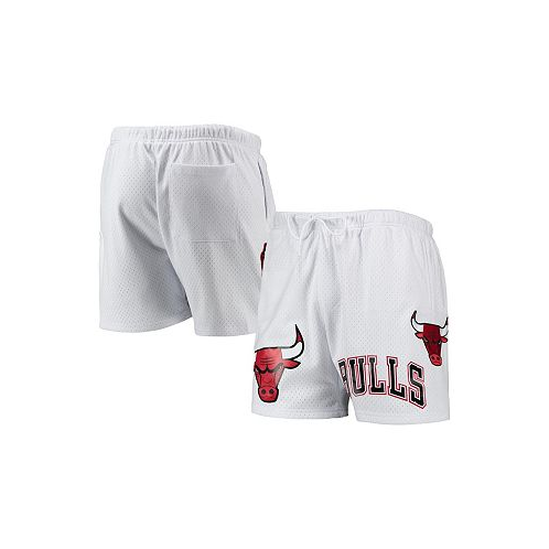 Pro Standard Mens White Chicago Bulls 6x NBA Finals Champions Mesh Capsule Shorts