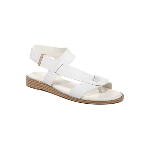 Franco Sarto Womens Glenni Hidden Adjustable Strap Flat Sandals