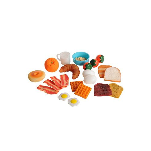 Kaplan Early Learning Life-size Pretend Play Breakfast Meal Set with 24 Pieces