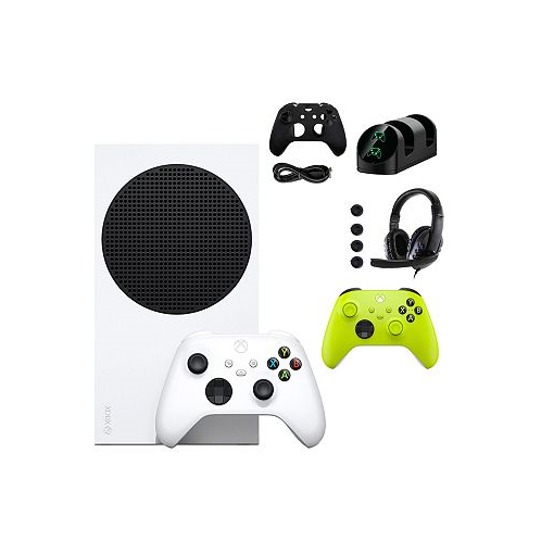 Xbox Series S Console with Extra Green Controller Accessories Kit