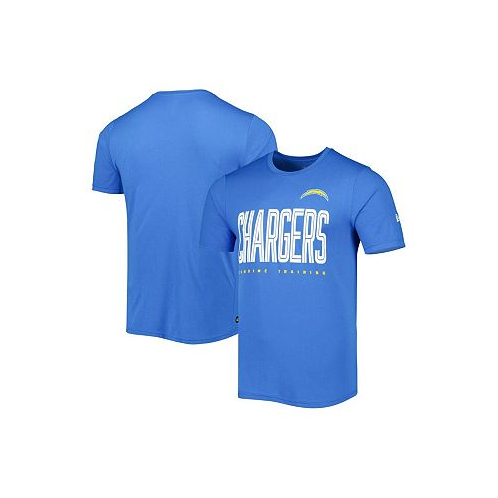New Era Mens Powder Blue Los Angeles Chargers Combine Authentic Training Huddle Up T-shirt