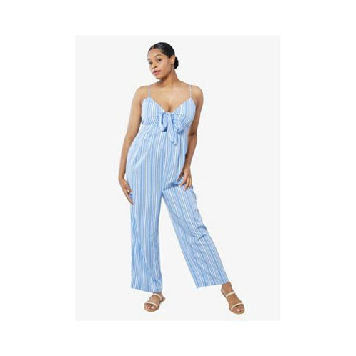 Ingrid + Isabel Womens Maternity Tie Front Jumpsuit