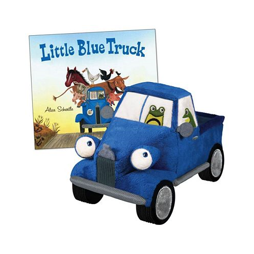 Yottoy The Little Blue Truck Board Book and 8.5 Plush Truck Set