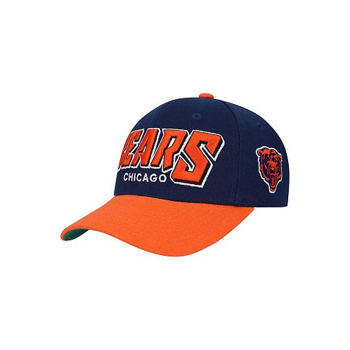 Mitchell & Ness Big Boys Navy Orange Chicago Bears Shredder Adjustable Hat