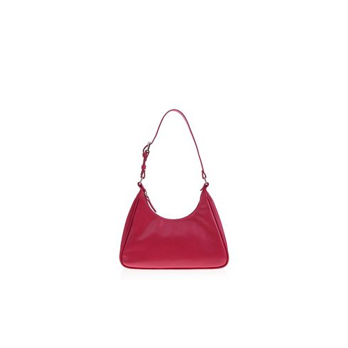Joanna Maxham Womens Leather Prism Hobo Bag ( Dark Pink)