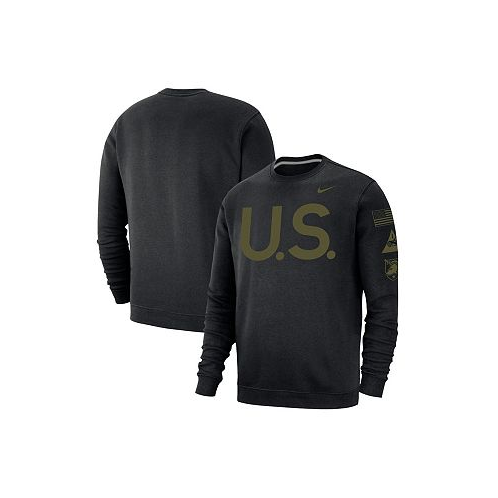 Nike Mens Black Army Black Knights 1st Armored Division Old Ironsides Rivalry Club Fleece U.S. Logo Pullover Sweatshirt
