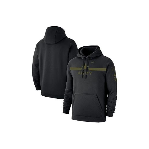 Nike Mens Black Army Black Knights 1st Armored Division Old Ironsides Rivalry Star Two-Hit Pullover Fleece Hoodie