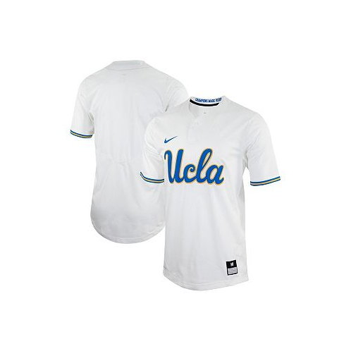 Nike Mens and Womens White UCLA Bruins Two-Button Replica Softball Jersey