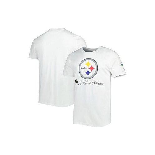 New Era Mens White Pittsburgh Steelers Historic Champs T-shirt