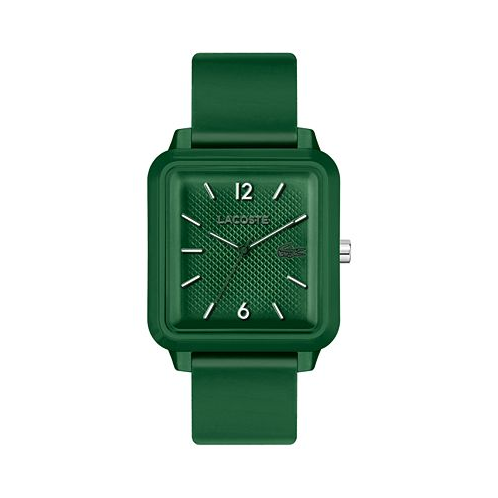 Lacoste Mens Studio Green Silicone Strap Watch 36mm x 38mm