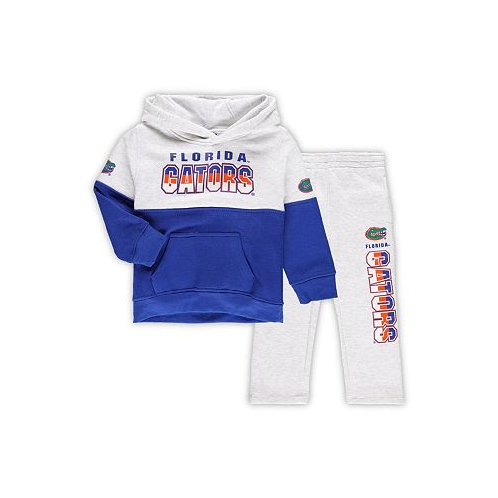 Outerstuff Toddler Boys Heather Gray Royal Florida Gators Playmaker Pullover Hoodie and Pants Set