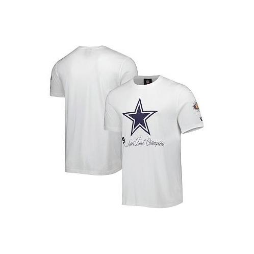 New Era Mens White Dallas Cowboys 5x Super Bowl Champions T-shirt