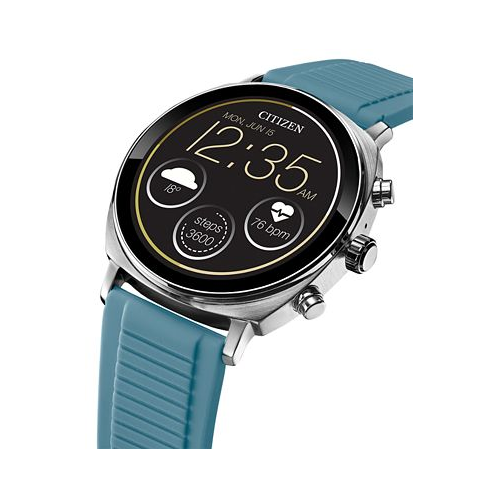 Citizen Unisex CZ Smart Wear OS Blue Silicone Strap Smart Watch 41mm